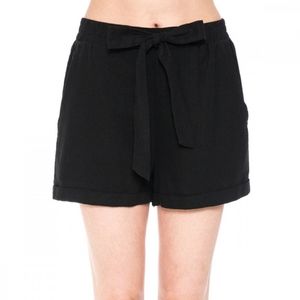 #389 SALE 🛑S Linen Blend Self-Tie Waist Pull-On Shorts